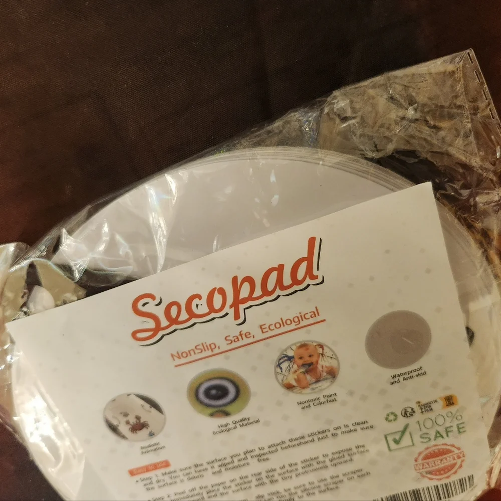 Secopad eight antslip bathtub stickers